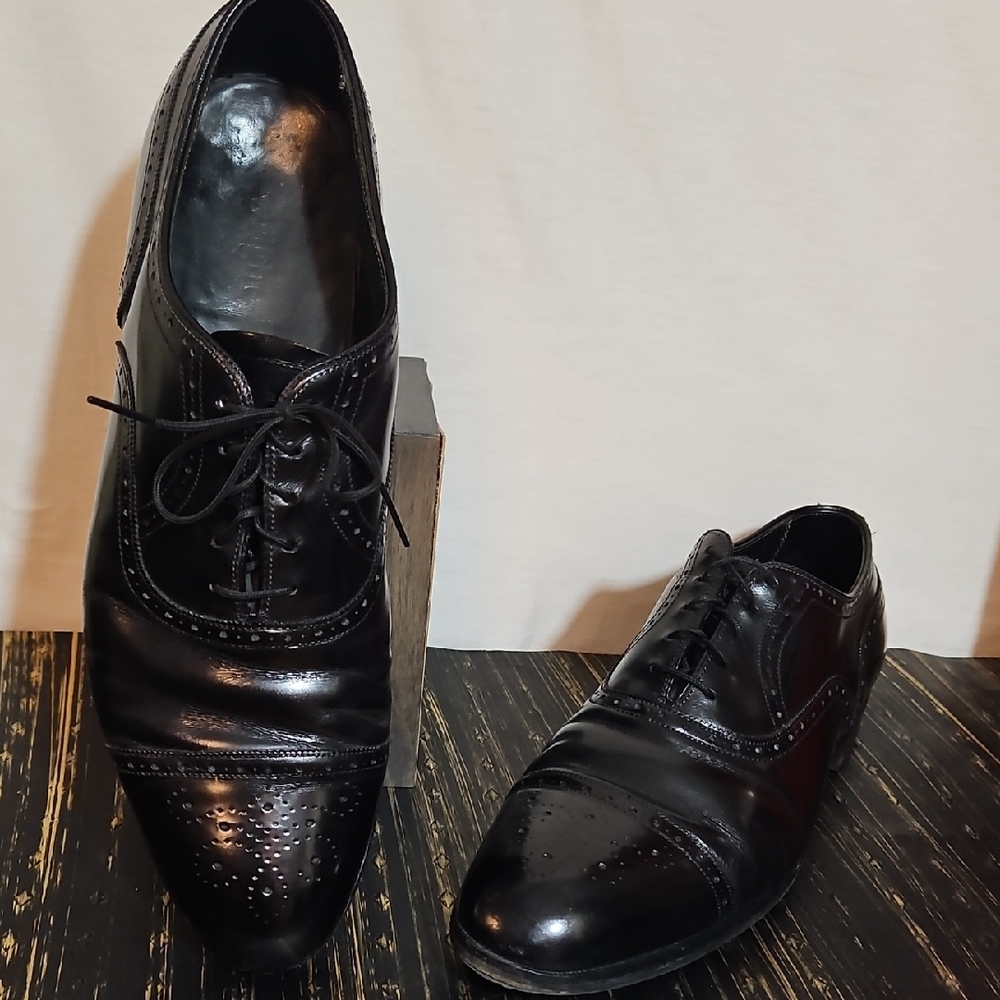 Elegant Black Men's Oxford Dress Shoes